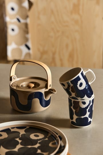 Unikko mug 25 cl - White-dark blue - Marimekko