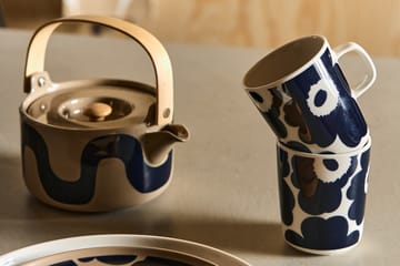 Unikko mug 25 cl - White-dark blue - Marimekko