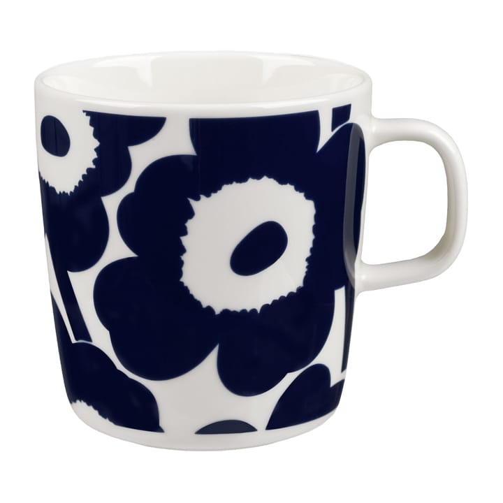 Unikko mug 40 cl - White-dark blue - Marimekko