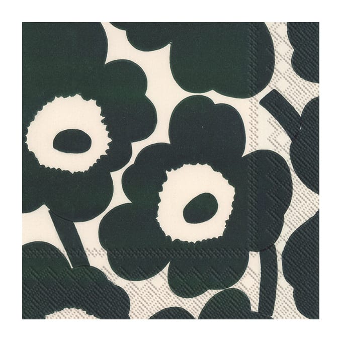 Unikko napkins 33x33 cm 20-pack - Cream green - Marimekko