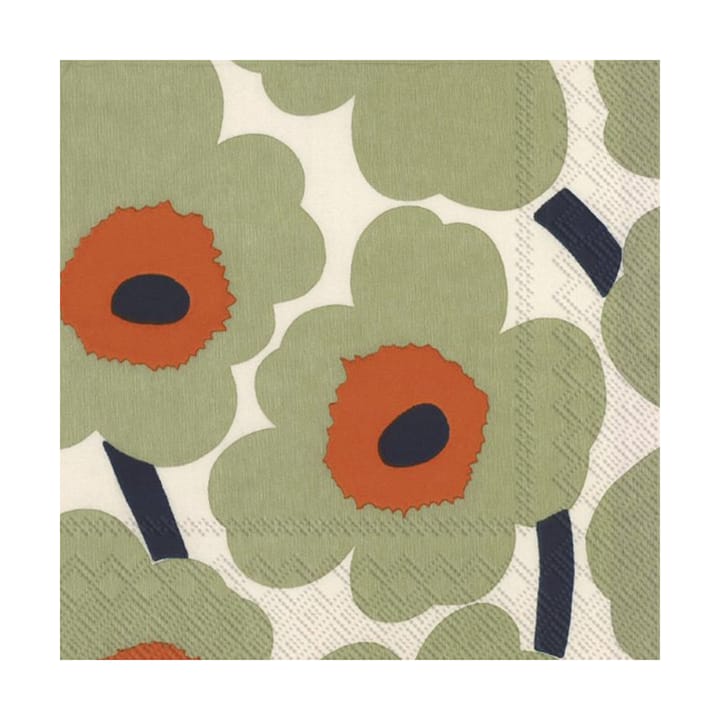 Unikko napkins 33x33 cm 20-pack, Cream-orange Marimekko