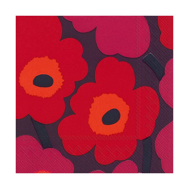 Unikko napkins 33x33 cm 20-pack - Mauve - Marimekko