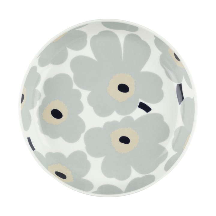 Unikko plate Ø20.5 cm - White-light grey-sand-dark blue - Marimekko