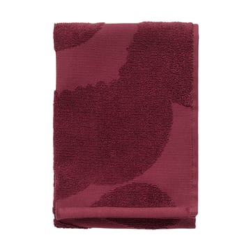 Unikko solid guest towel 32x50 cm - Dark red - Marimekko