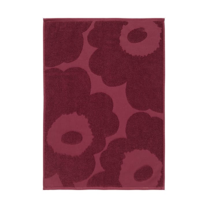 Unikko solid towel 50x70 cm - Dark red - Marimekko