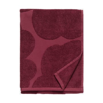 Unikko solid towel 50x70 cm - Dark red - Marimekko