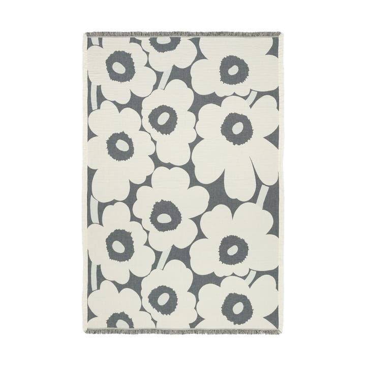 Unikko throw 150x220 cm, Off white-charcoal-sand Marimekko