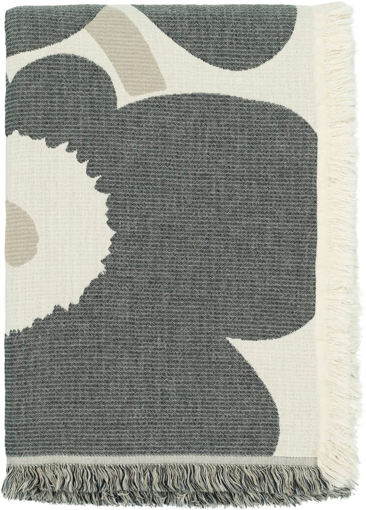 Unikko throw 150x220 cm, Off white-charcoal-sand Marimekko