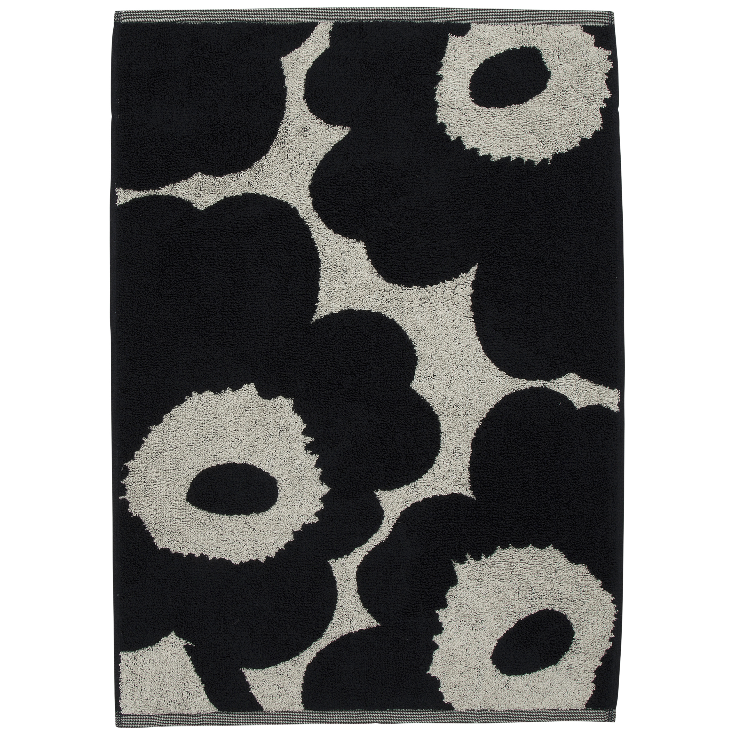 Unikko towel natural white-dark blue from Marimekko 