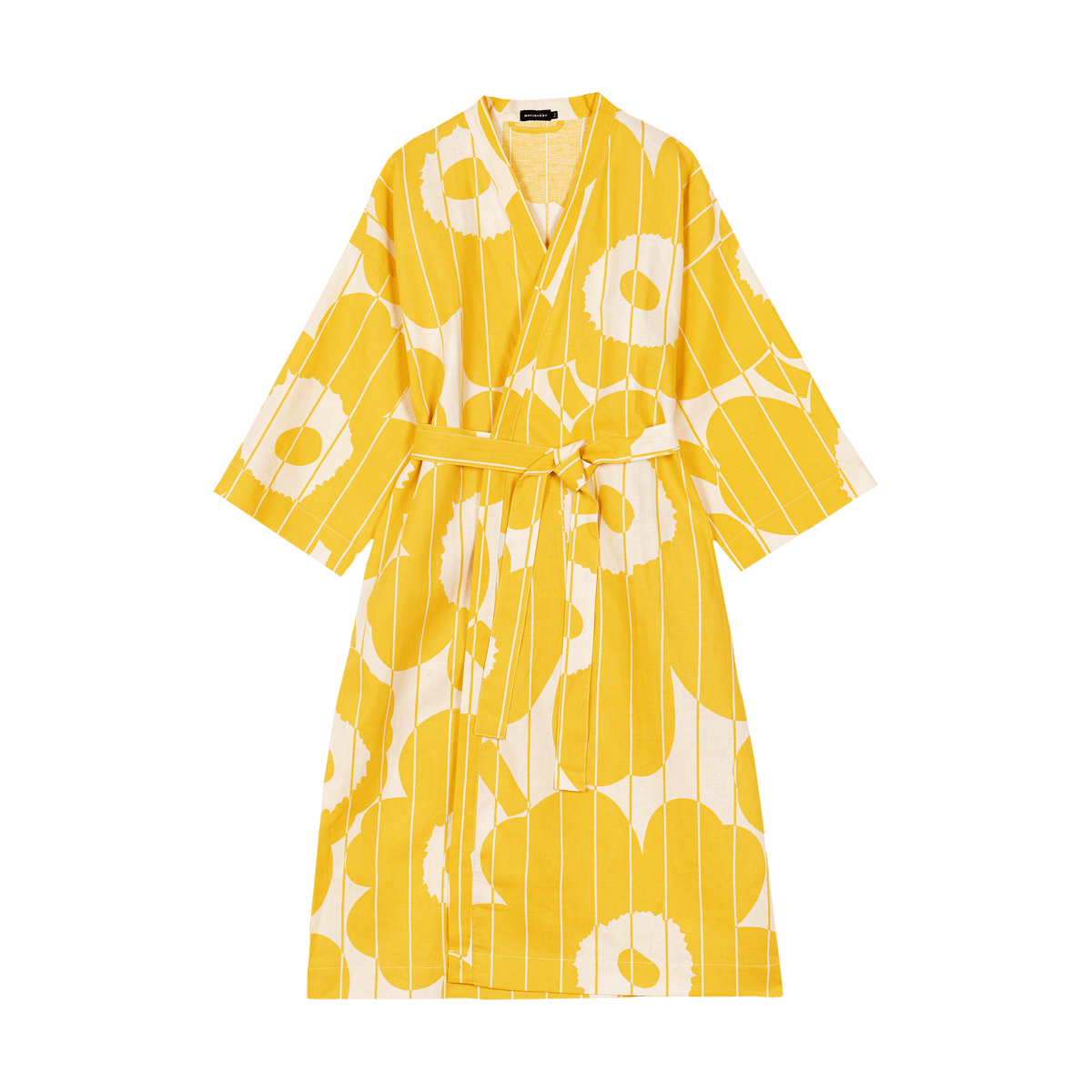 Marimekko Vesi Unikko bathrobe L/XL Spring yellow-ecru