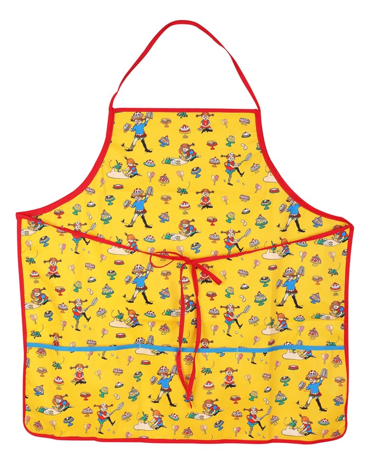 Pippi Baking Apron Adult 70x70 cm - Yellow - Martinex