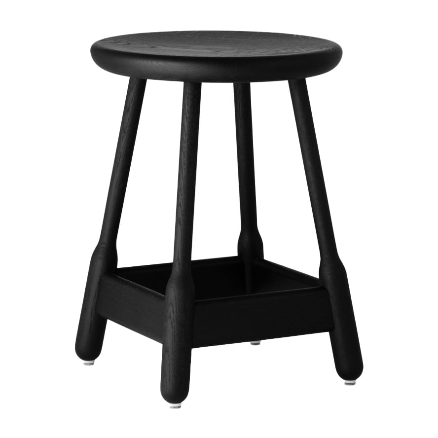 Massproductions Albert barstool 50 cm Dark stained oak