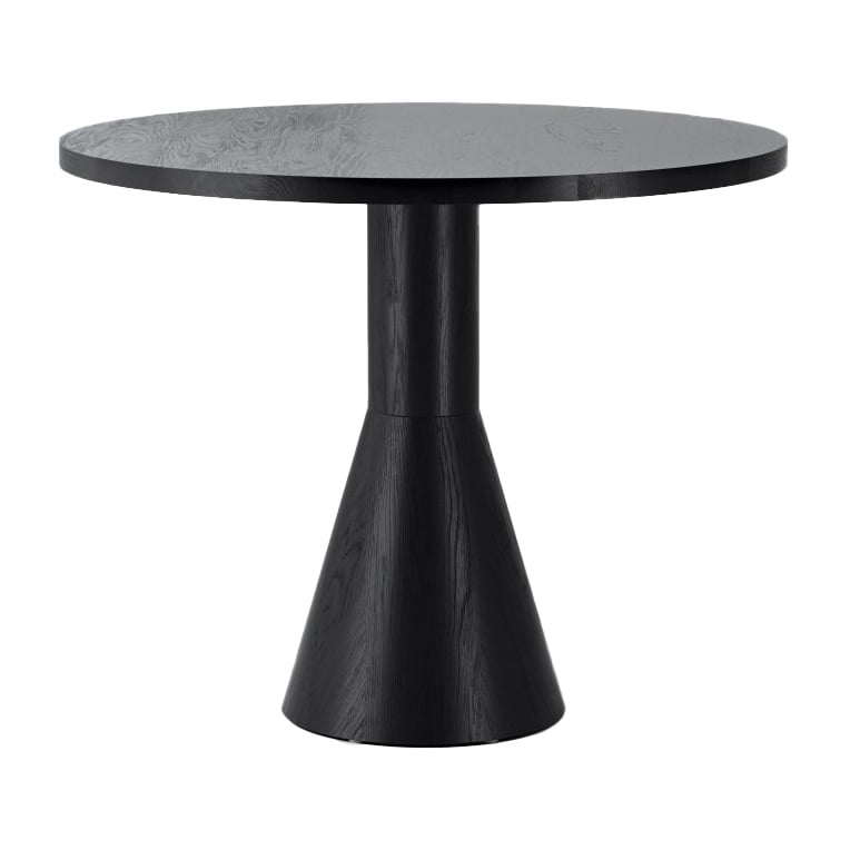 Massproductions Draft dining room table 88 cm Black stained ash