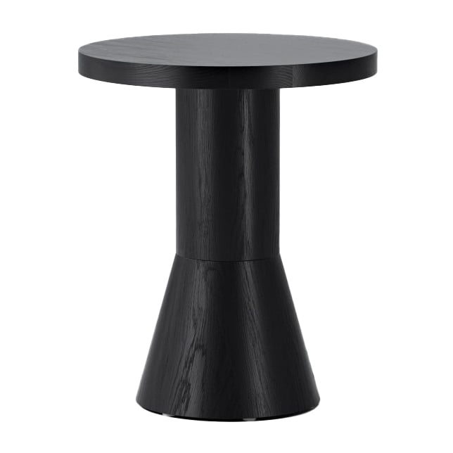 Massproductions Draft table 40 cm Black stained ash