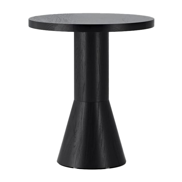 Massproductions Draft table 50 cm Black stained ash