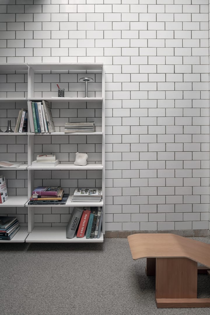 Gridlock Shelf W800 shelf - White stained Ash - Massproductions