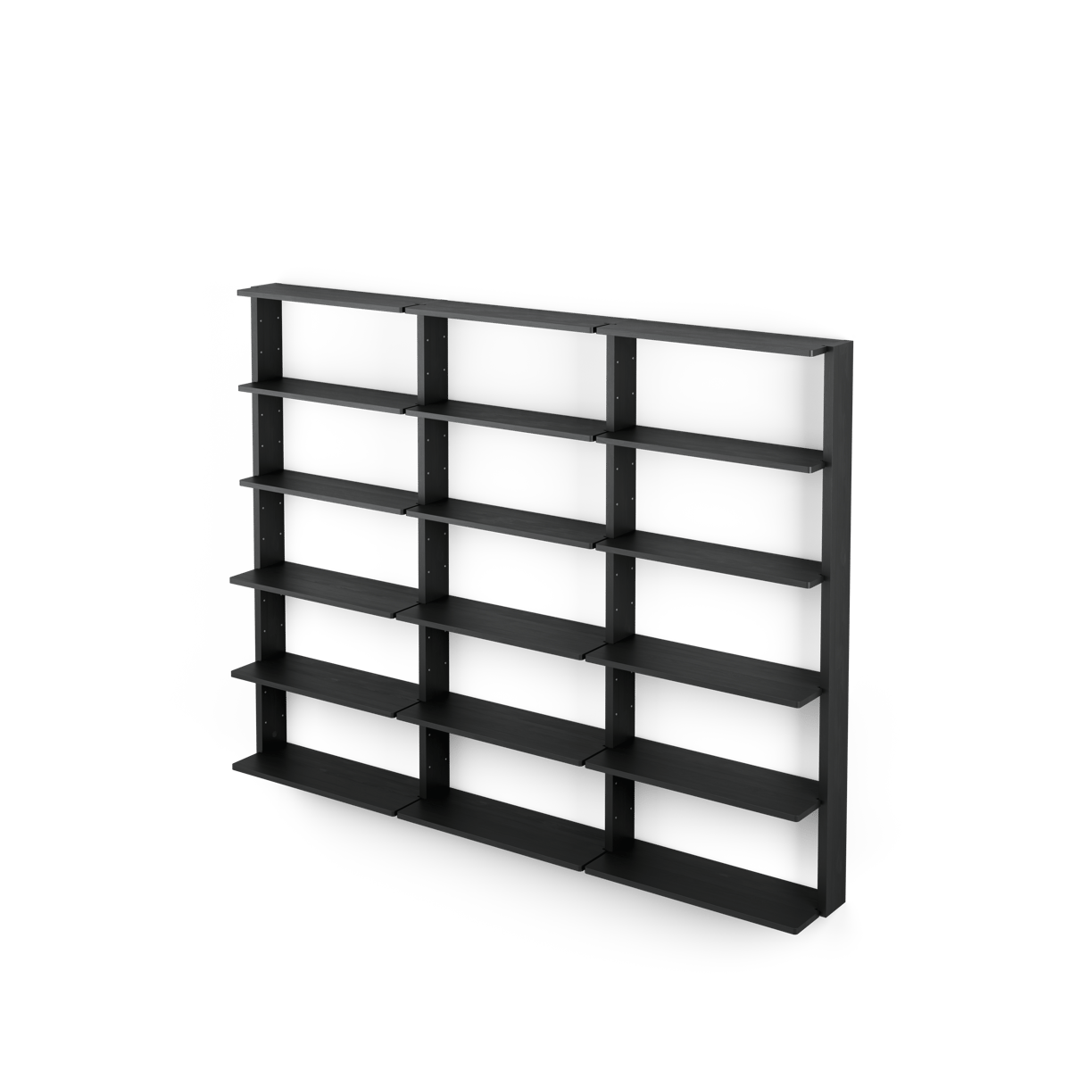 Massproductions Gridlock - T3-A9-A9 shelf Black stained Ash