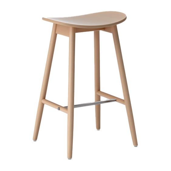 Massproductions Icha barstool 65 cm Beech