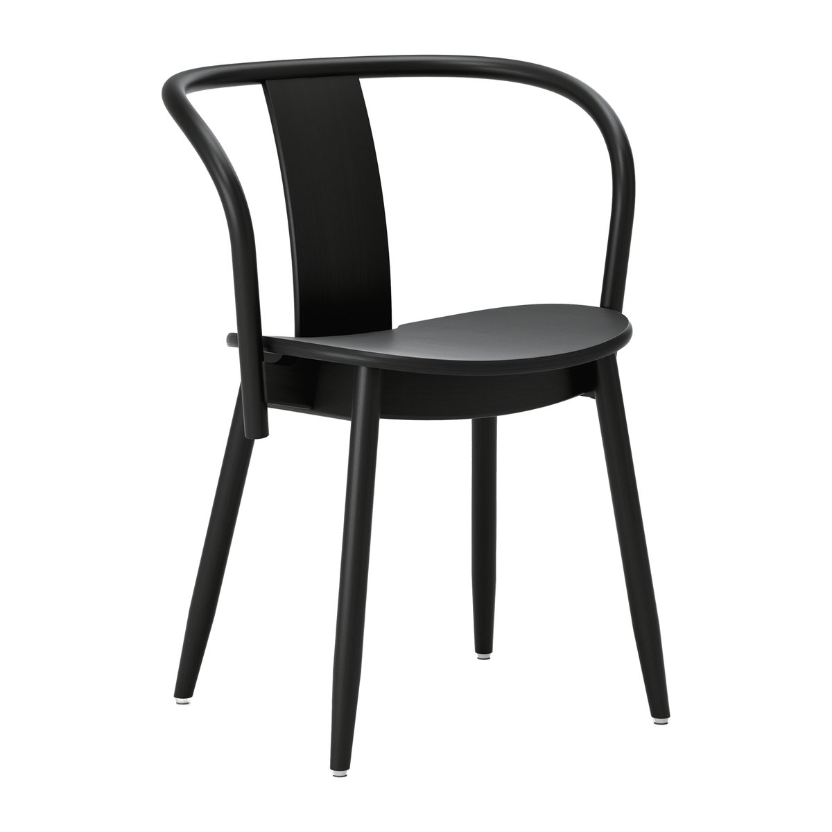 Massproductions Icha chair Black stained beech