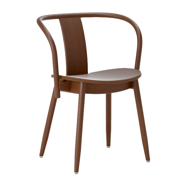 Massproductions Icha chair Walnut stained beech