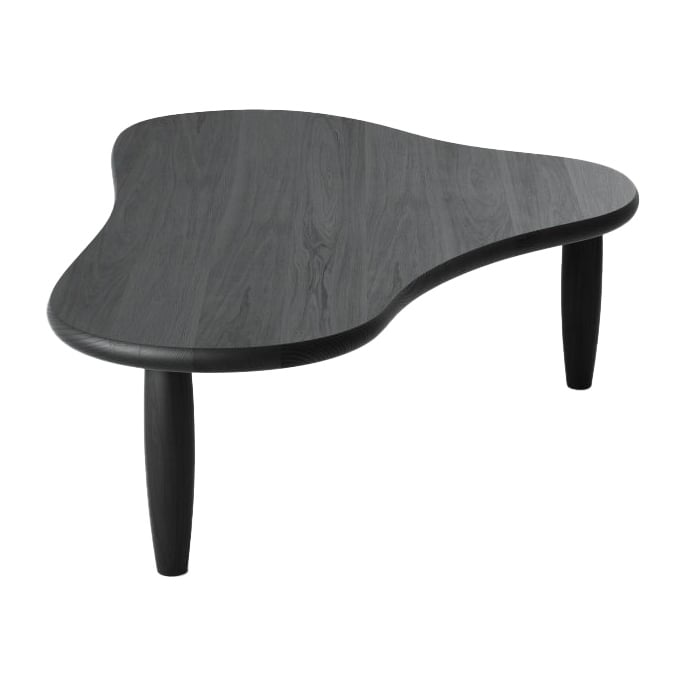 Massproductions Puddle table Black stained ash