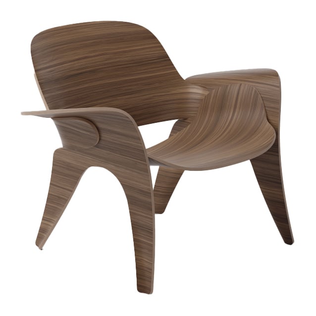 Massproductions Rose chair Walnut