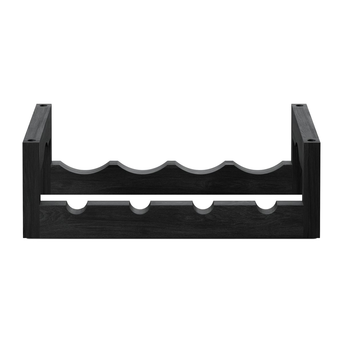 Massproductions Silo stapelbart wine rack Black oiled box