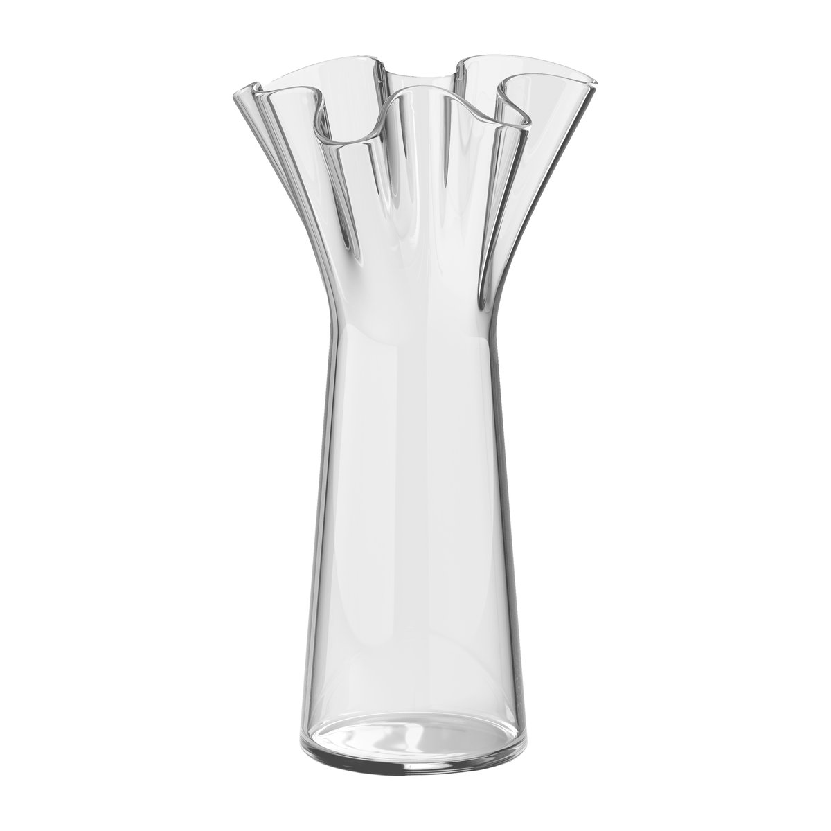 Massproductions Trippy vase Clear glass