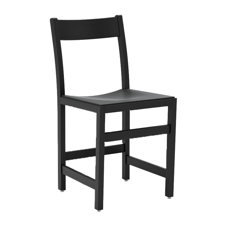 Massproductions Waiter chair Black stained beech