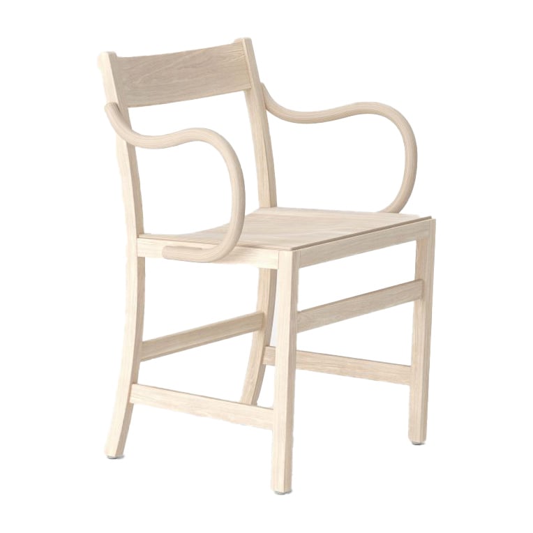 Massproductions Waiter XL armchair White-oiled beech