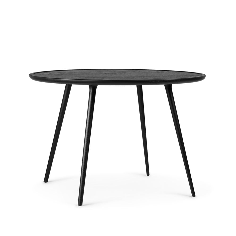 Mater Accent dining table round Black stained oak. ø110 cm