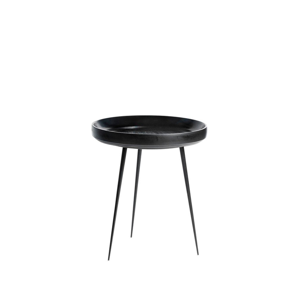 Mater Bowl medium table mango black. black stand