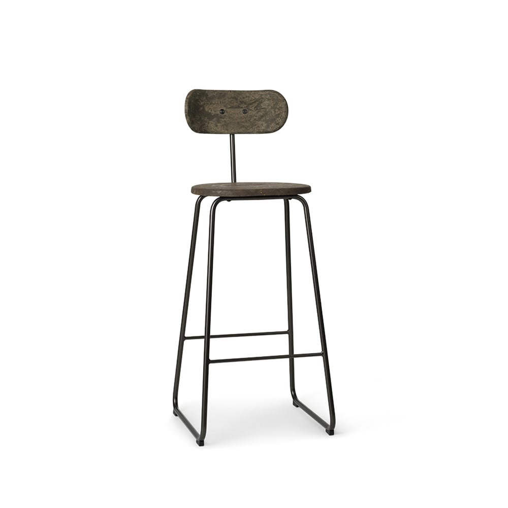 Mater Earth bar stool Coffee. h.69. black steel stand