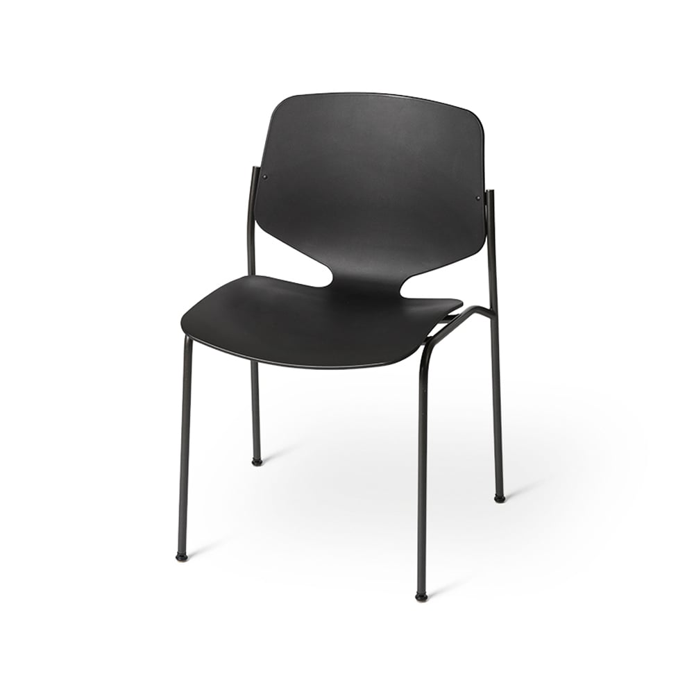 Mater Nova Sea chair Black. black steel stand