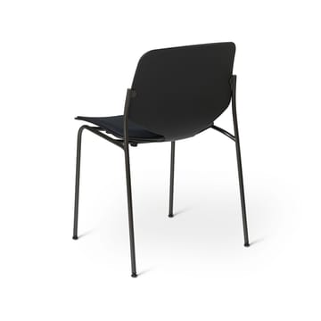 Nova Sea chair - Fabric cura 60111 black. black steel stand - Mater