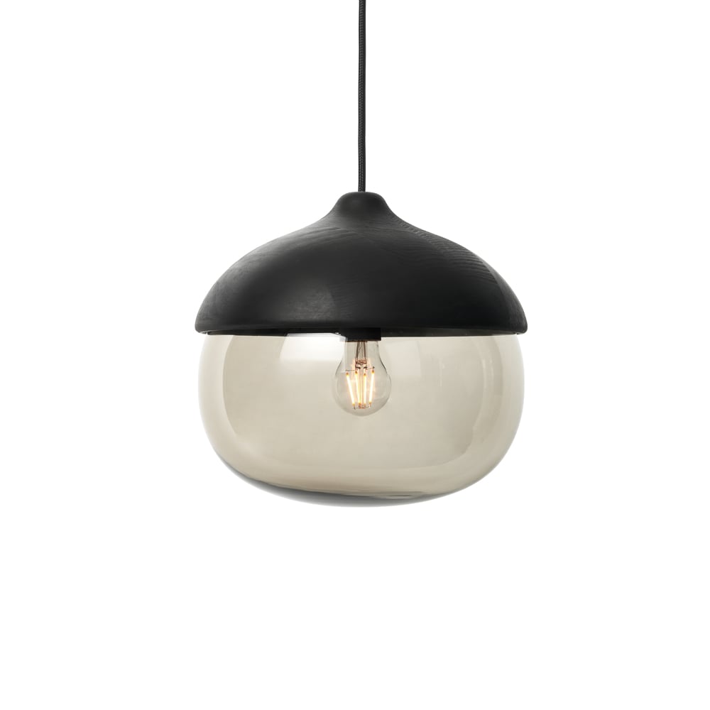 Mater Terho pendant lamp smoke, large, black