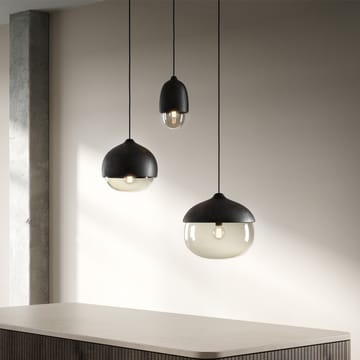 Terho pendant lamp - smoke, small, black - Mater