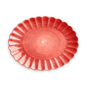 Oyster saucer 30x35 cm Red-Limited Edition