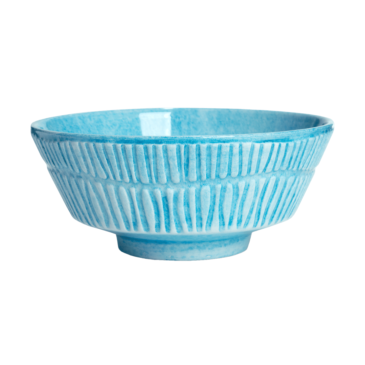 Mateus Stripes bowl Ø15 cm Turquoise | Scandinavian Design | Breakfast bowls | Blue