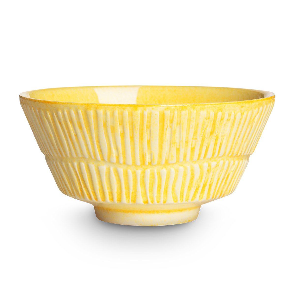 Mateus Stripes bowl 16 cm Yellow | Scandinavian Design | Breakfast bowls | Yellow