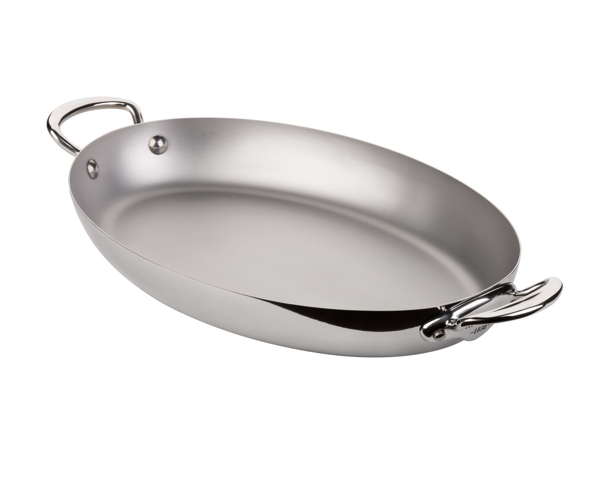 Mauviel Pan with 2 handles oval Cook Style 30 cm Steel