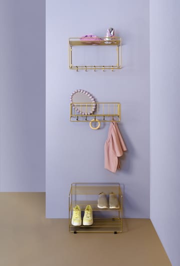 Downtown shoe shelf - Brass - Maze