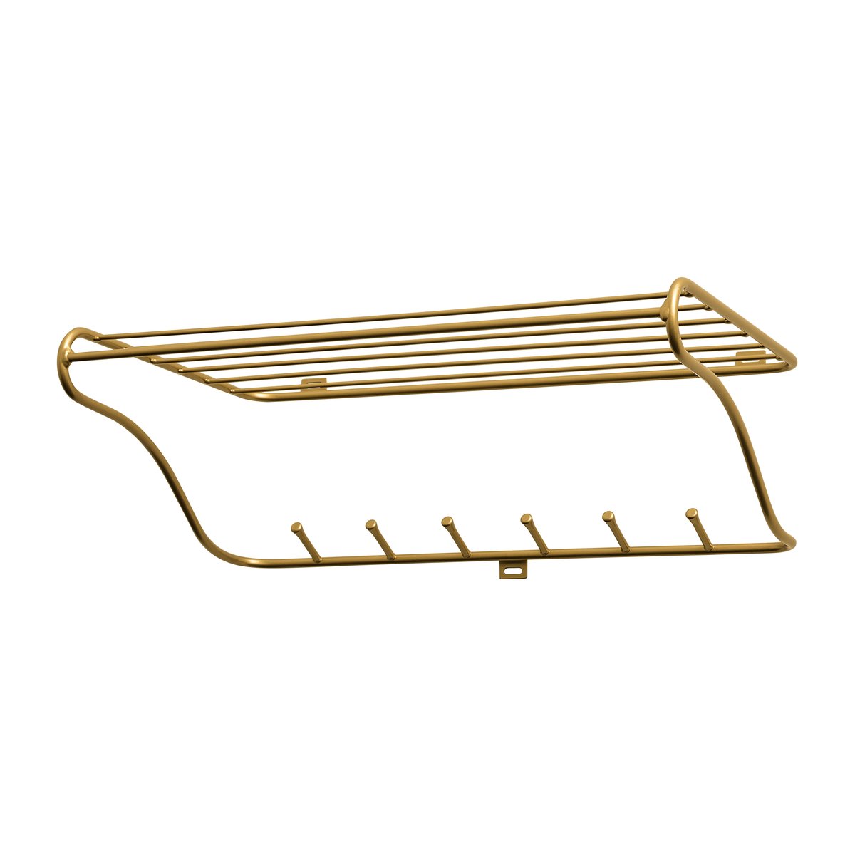 Maze Hat rack shelf brass