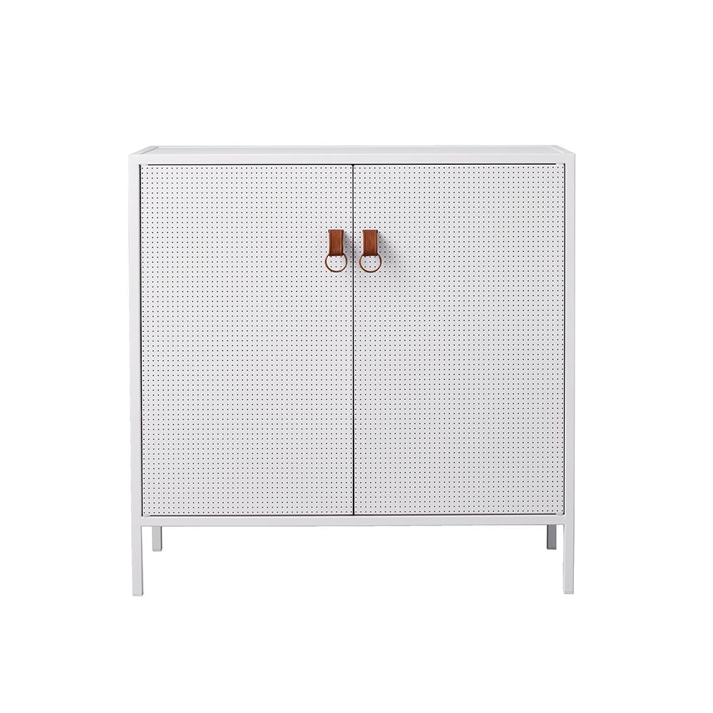 Maze Liza cabinet White. leather details