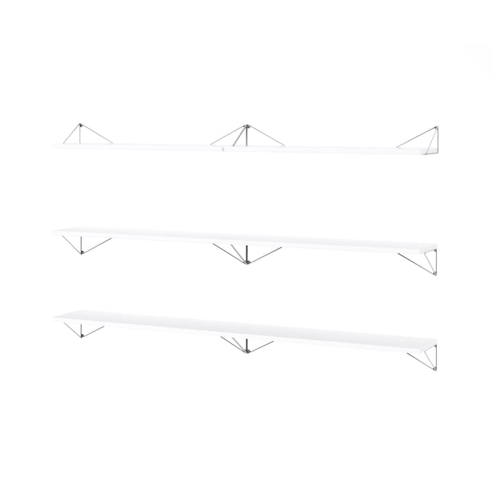 Pythagoras Bundle B shelving system white-chrome - undefined - Maze