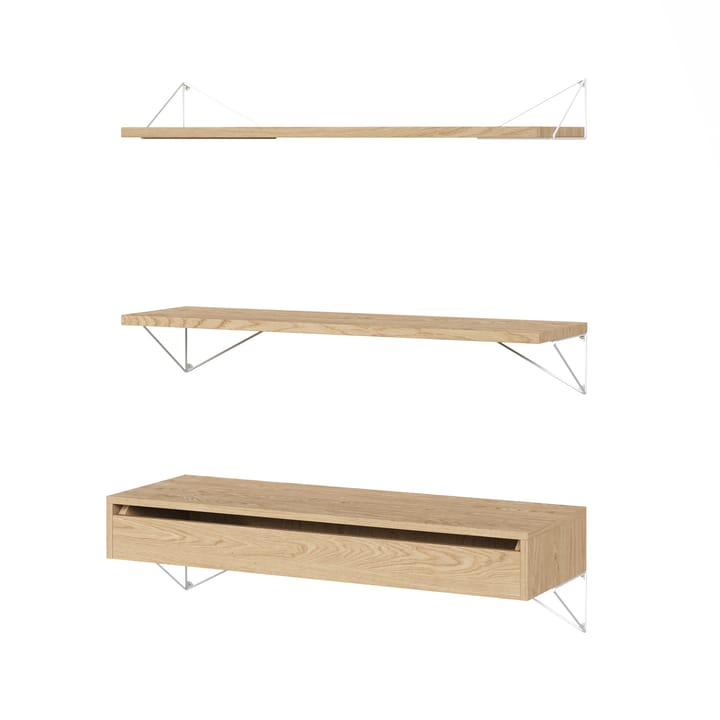 Pythagoras Bundle C shelving system oak-white - undefined - Maze