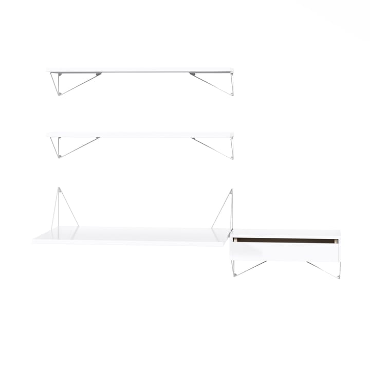 Pythagoras Bundle E shelving system white-white - undefined - Maze