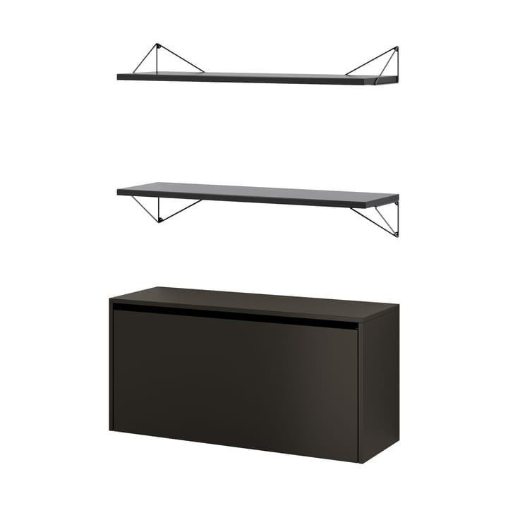 Pythagoras Bundle F shelving system black-black - undefined - Maze