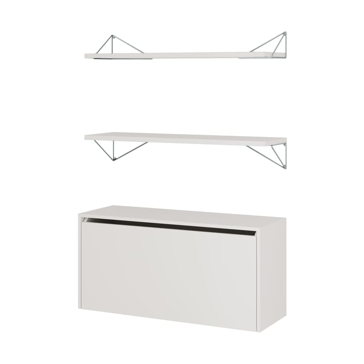 Pythagoras Bundle F shelving system white-chrome - undefined - Maze