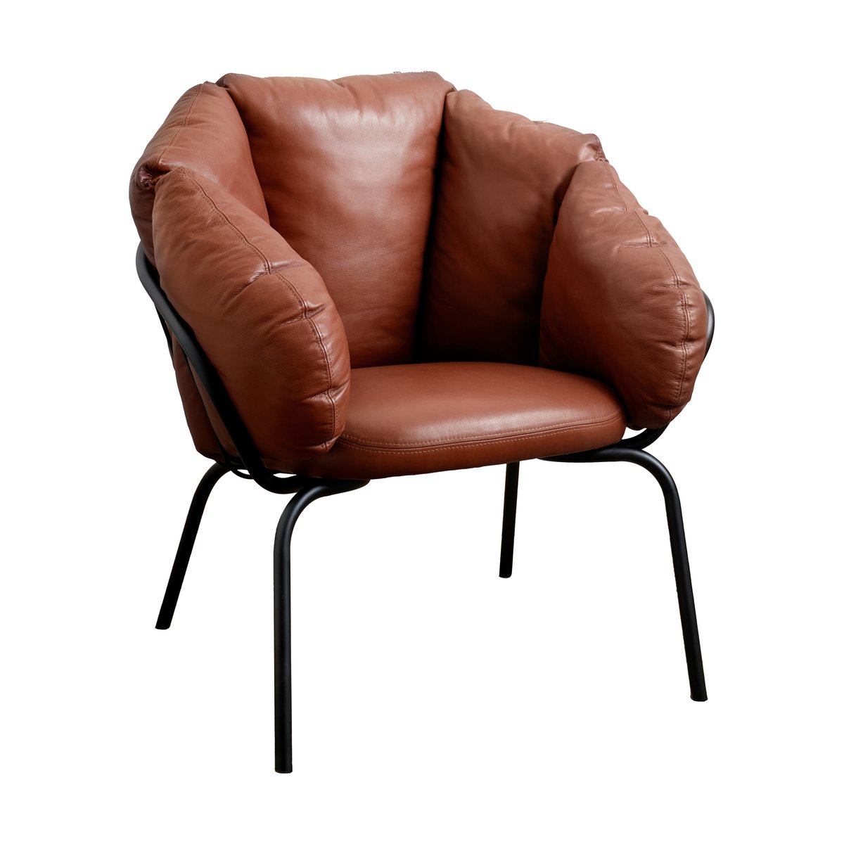 Maze Same Easy armchair Black-brown